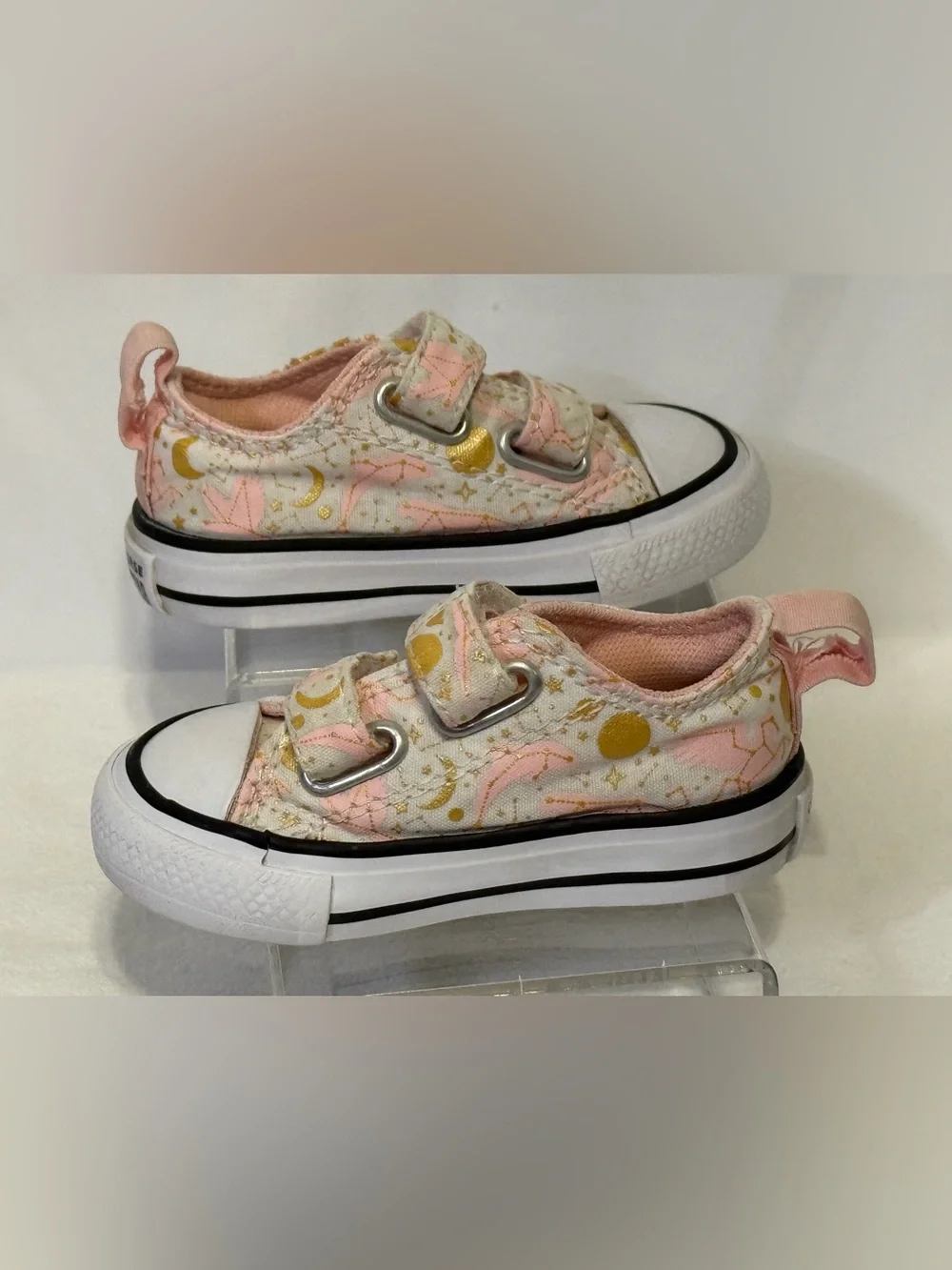 Converse Baby Girl’s 3 Chuck Taylor All-Star Constellations Celestial Sneakers